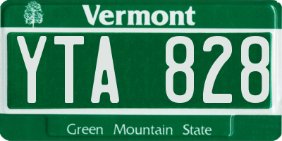 VT license plate YTA828