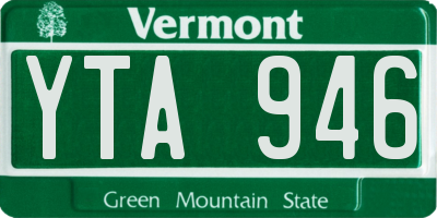 VT license plate YTA946