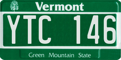 VT license plate YTC146