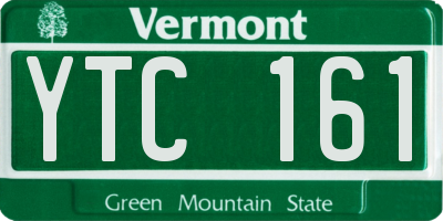 VT license plate YTC161