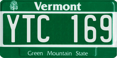 VT license plate YTC169