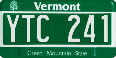 VT license plate YTC241