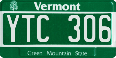 VT license plate YTC306