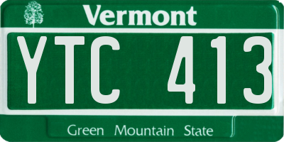 VT license plate YTC413