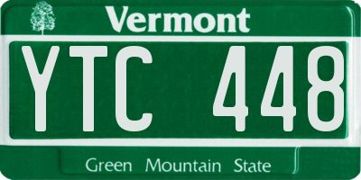VT license plate YTC448