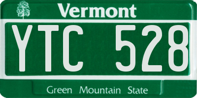 VT license plate YTC528