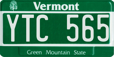 VT license plate YTC565