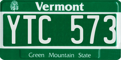 VT license plate YTC573