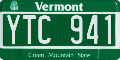 VT license plate YTC941