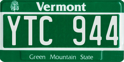 VT license plate YTC944