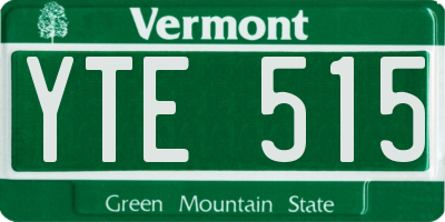 VT license plate YTE515