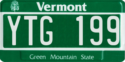 VT license plate YTG199