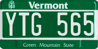 VT license plate YTG565