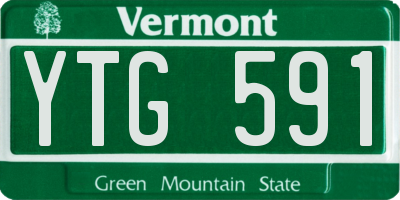 VT license plate YTG591