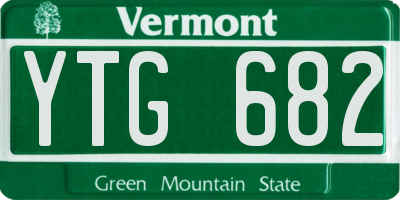 VT license plate YTG682