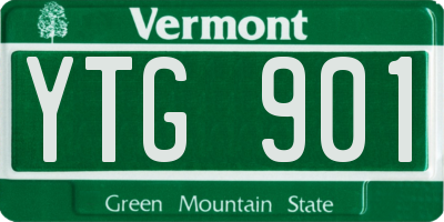 VT license plate YTG901