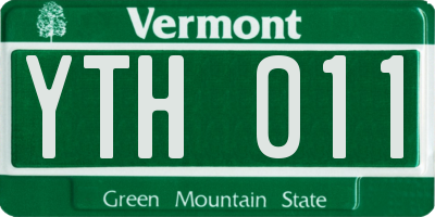 VT license plate YTH011