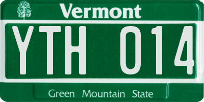 VT license plate YTH014