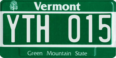 VT license plate YTH015