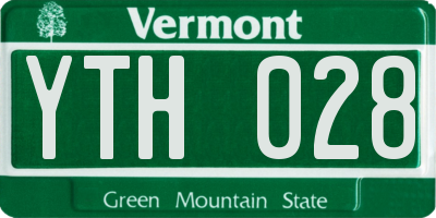 VT license plate YTH028