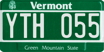 VT license plate YTH055