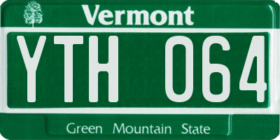 VT license plate YTH064