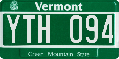 VT license plate YTH094