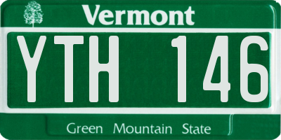 VT license plate YTH146