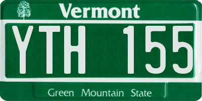 VT license plate YTH155