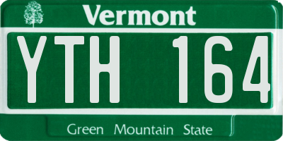 VT license plate YTH164