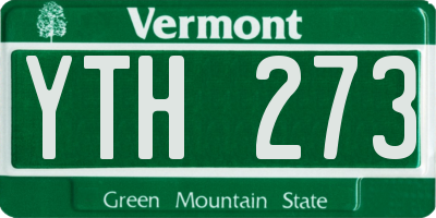 VT license plate YTH273