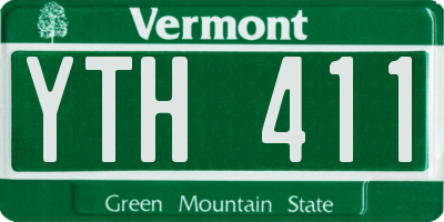 VT license plate YTH411