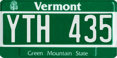 VT license plate YTH435