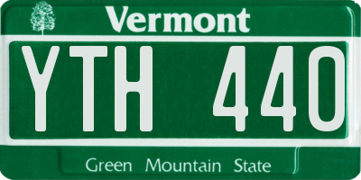 VT license plate YTH440