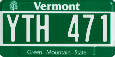 VT license plate YTH471