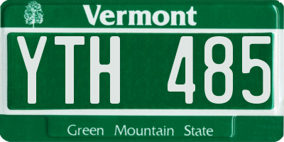 VT license plate YTH485