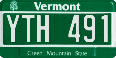 VT license plate YTH491