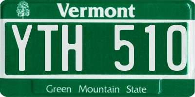 VT license plate YTH510