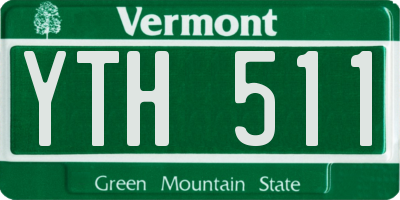 VT license plate YTH511