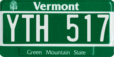 VT license plate YTH517