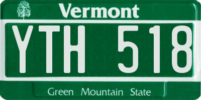 VT license plate YTH518