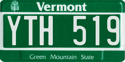 VT license plate YTH519