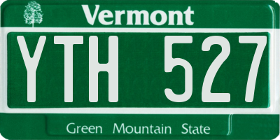 VT license plate YTH527