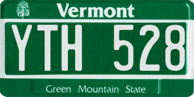 VT license plate YTH528