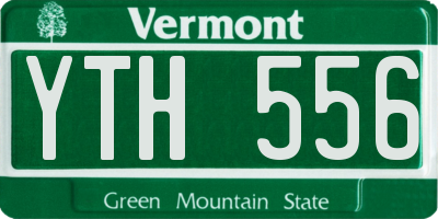 VT license plate YTH556