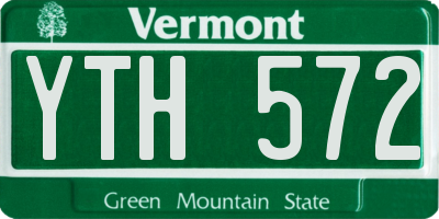 VT license plate YTH572