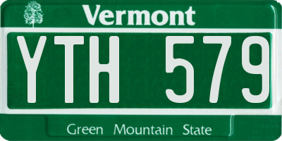 VT license plate YTH579