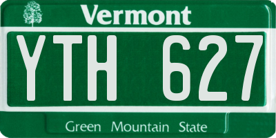 VT license plate YTH627