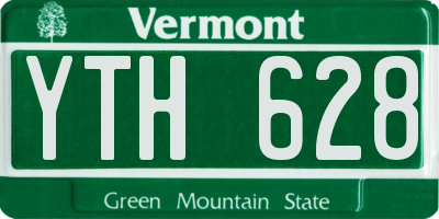 VT license plate YTH628