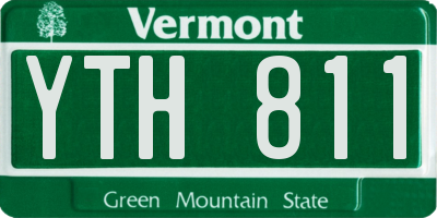 VT license plate YTH811